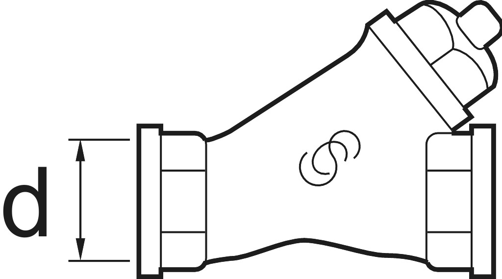 Check valve  1 "   brass  with internal thread